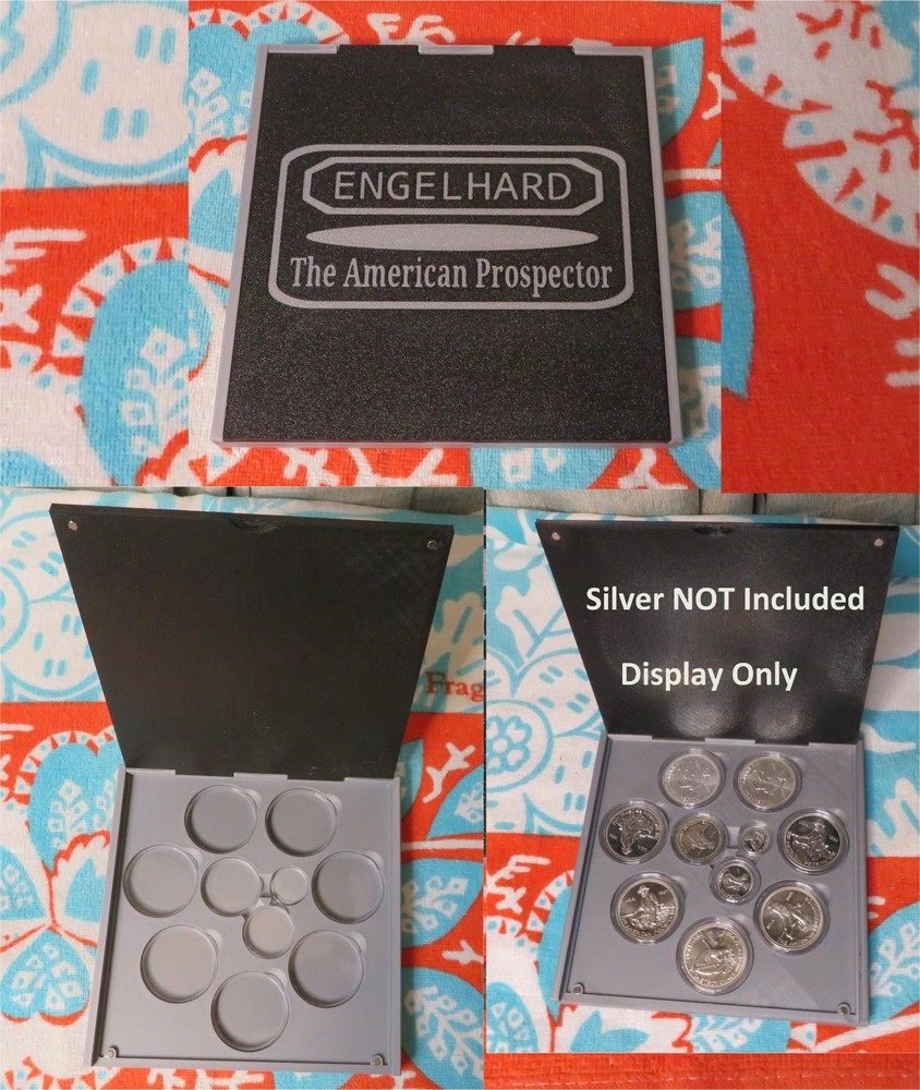 Display Box for Complete Engelhard * Prospector * .999 Silver with Capsules