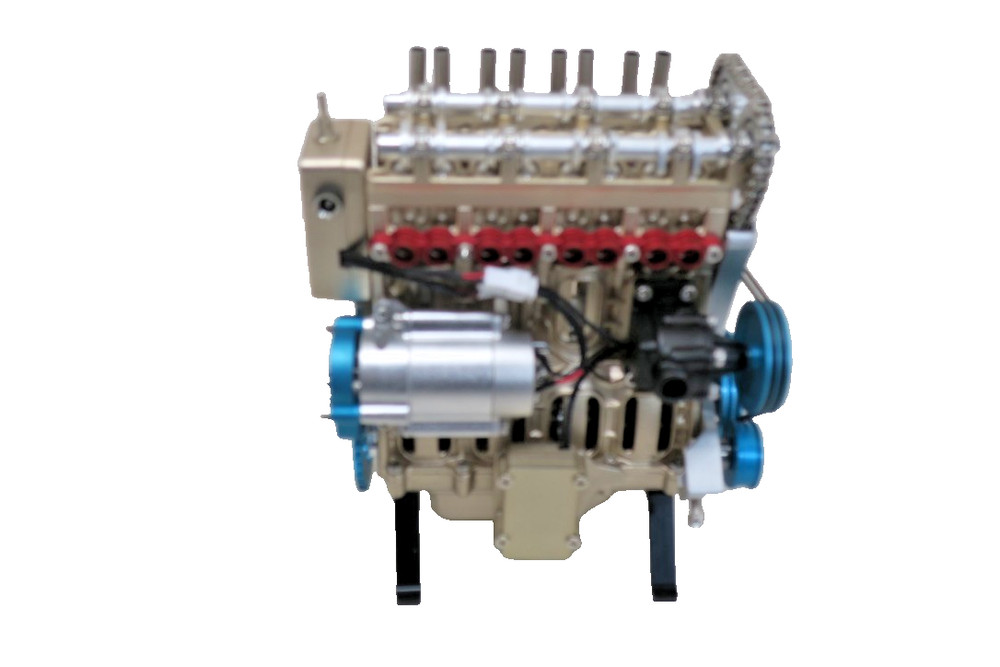 TECHING 4 Cylinder Engine KIT 1/3. DM13 Built Working Model