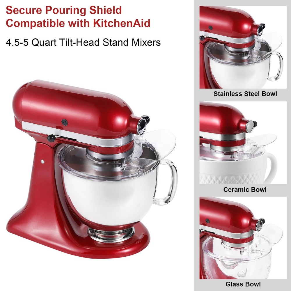Pouring Shield for KitchenAid-Secure Pouring Shield with Removable Pour Spout...