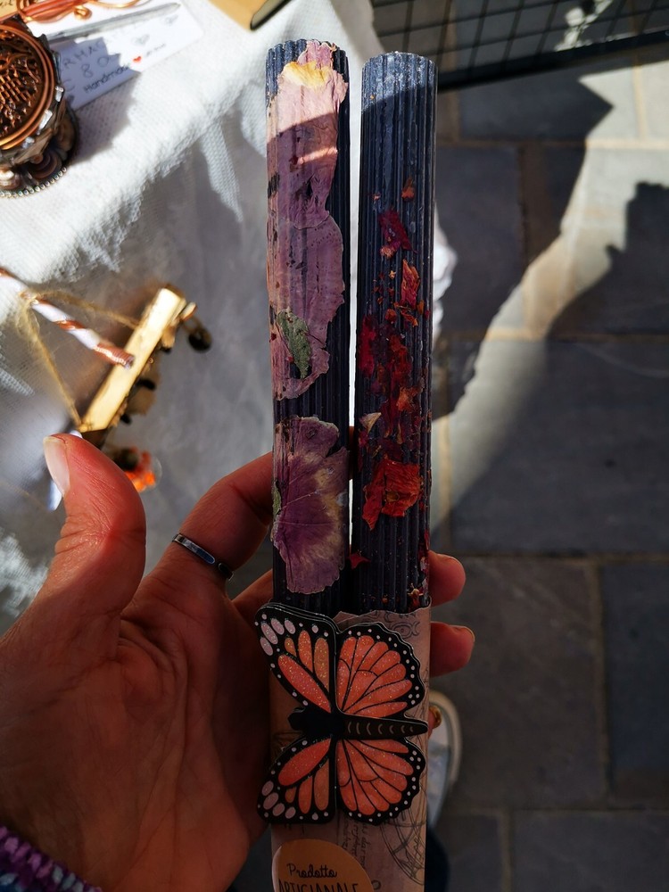 Handmade Candles with Dried Flowers