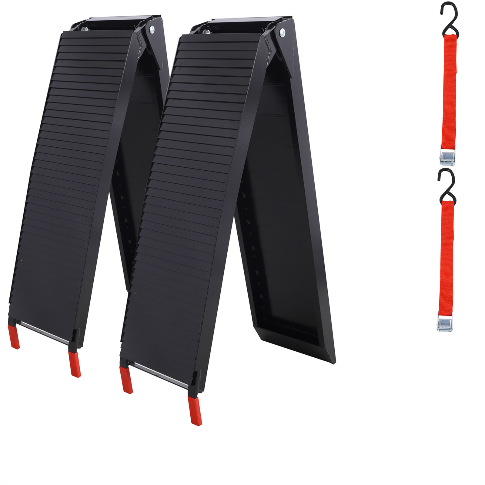 2pcs 80-Inch Aluminum Ramps 1500 lbs Folding Loading Ramps for Truck Lawn Mowers