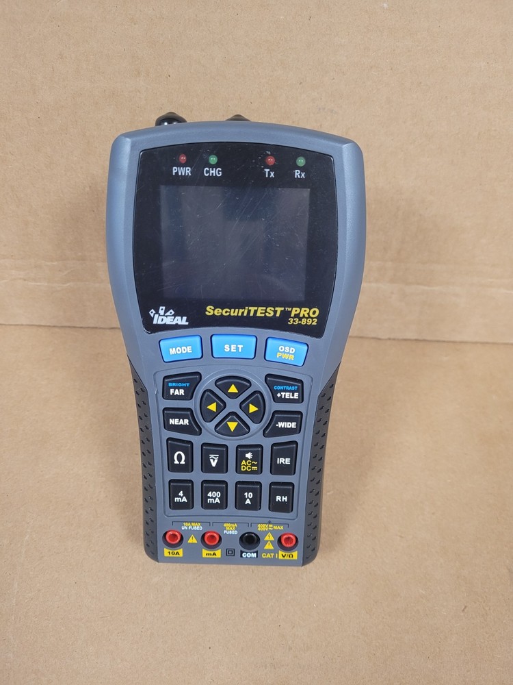 IDEAL NETWORKS 33-892 SECURITEST PRO MULTI-FUNCTION CCTV TEST (NO LEADS)
