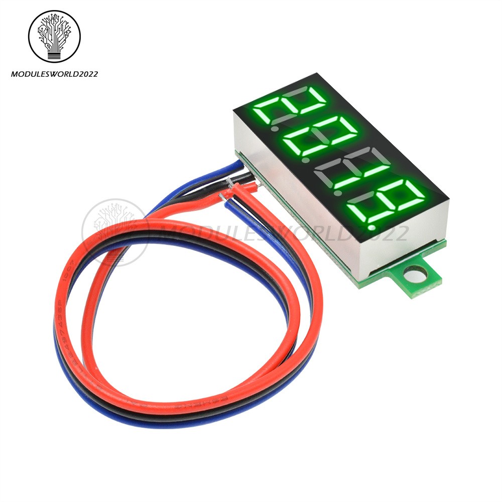 DC 0-100V 0.36 " 4-Digit Digital Voltmeter LED Voltage Tester Panel Meter 3-Wire