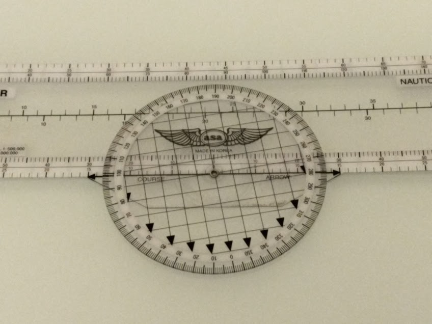 ASA Publications CP-R Rotatable-Asimuth Navigation Plotter Clear Plastic Measuri