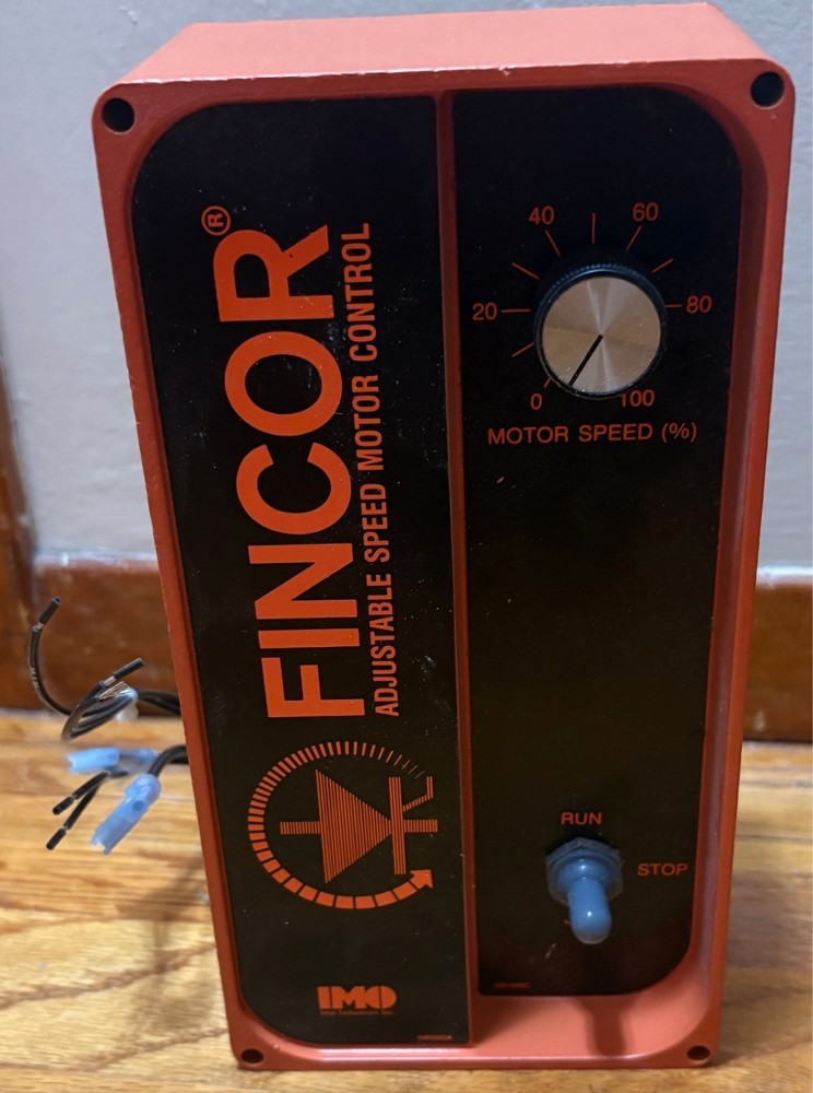 Fincor Adjustable Speed Motor Control IMO Industries - UNTESTED - FREE SHIP