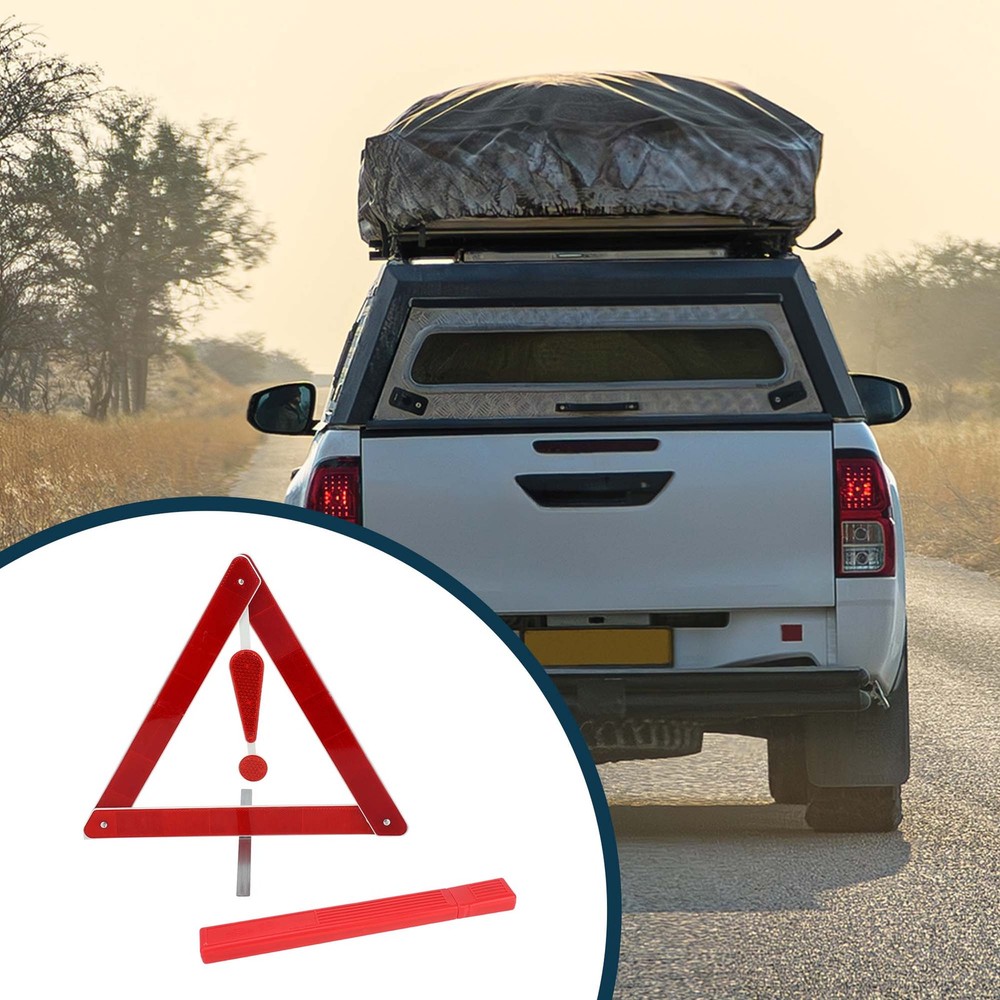 Car Safety Warning Triangle with Storage Case Triangle Warning Sign 1 Pcs