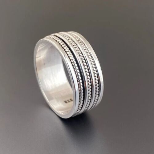 Spinner Ring Solid 925 Sterling Silver Band Ring Handmade Ring All Size SSS-2
