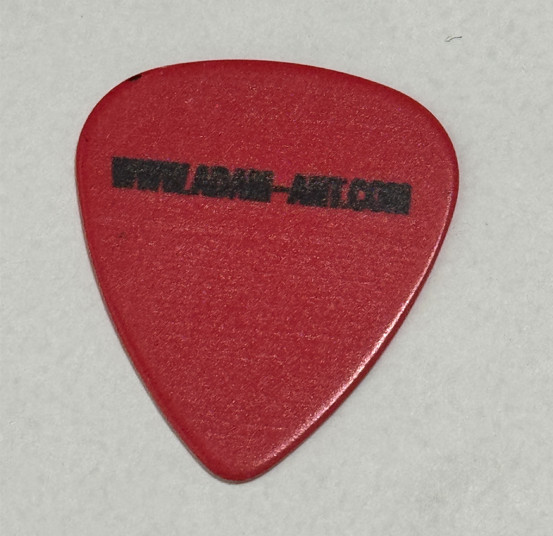 ADAM ANT Signature Guitar Pick Rare Red Version Stage Concert Tour Plectrum