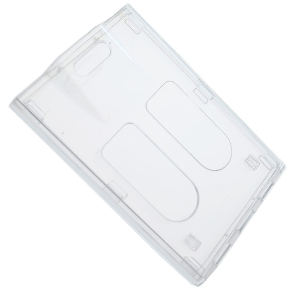 Clear Vertical Multiple Badge Holder - Top Loading Two Cards - by Specialist ID