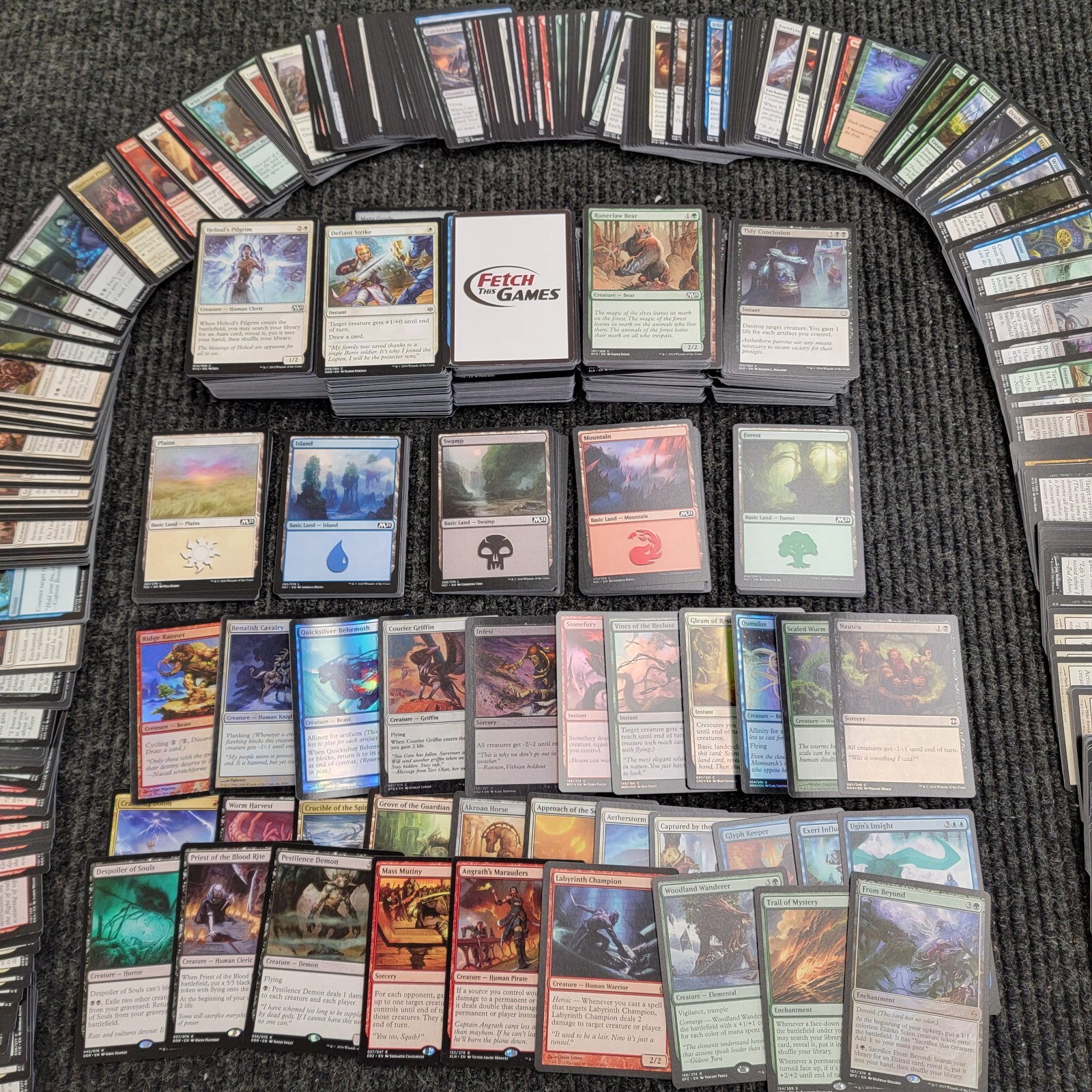 1000 Magic the Gathering Cards with 100 Basic Land! RARES & FOILS - MTG FTG