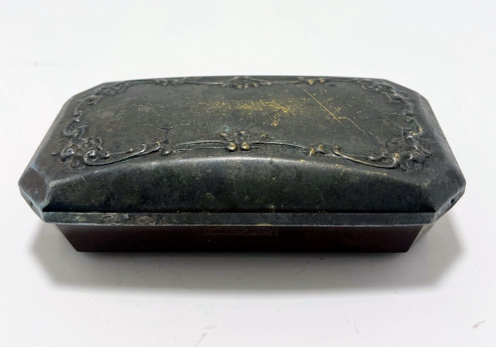 Vintage Silver Plated Lint Roller Brush 6x3 Sheridan Silver Co