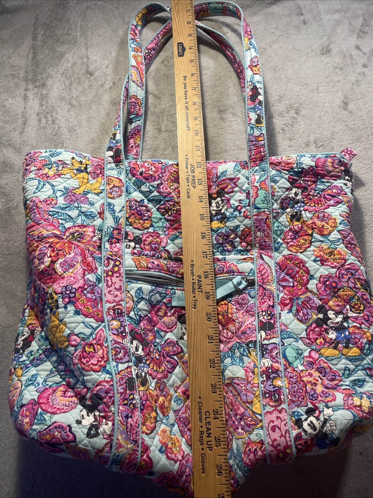 Disney Mickey Mouse and Friends Colorful Garden Iconic Vera Tote by Vera Bradley