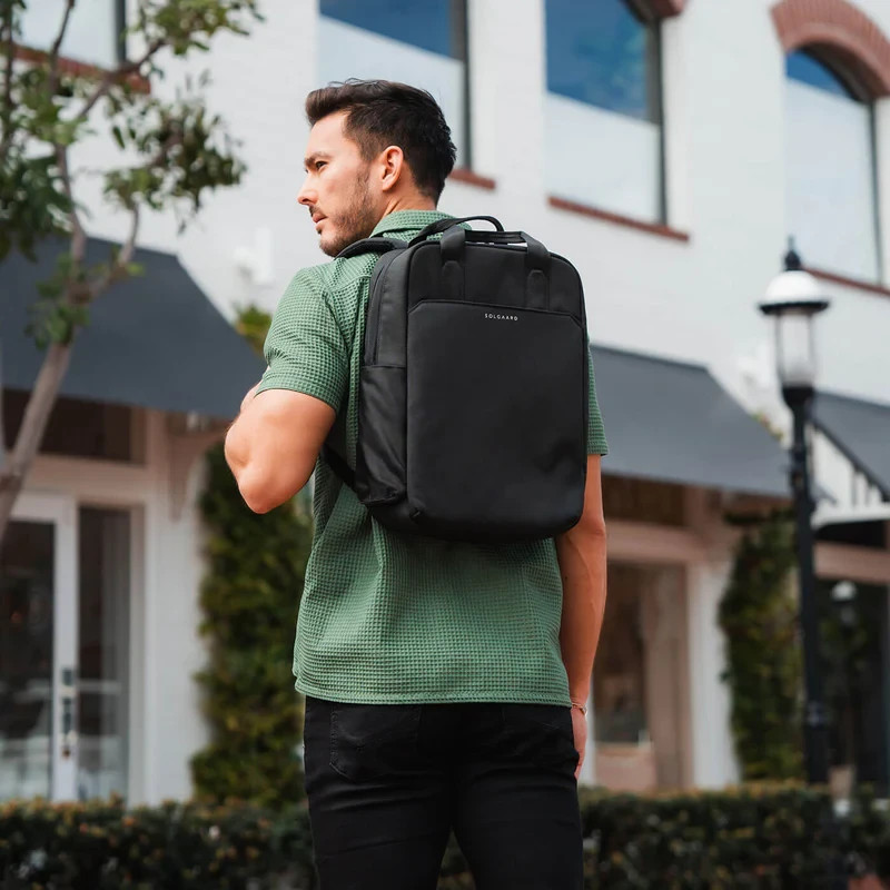 NEW Solgaard The Circular Backpack In Baltic Black