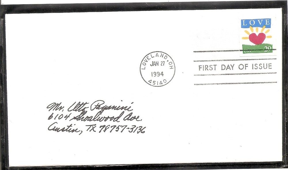 US SC # 2813 LOVE FDC.   Uncacheted.