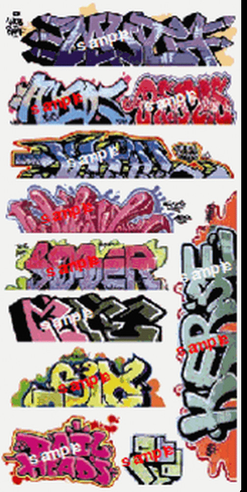 Blair Line HO Graffiti Decals Set #8 ~ 2257
