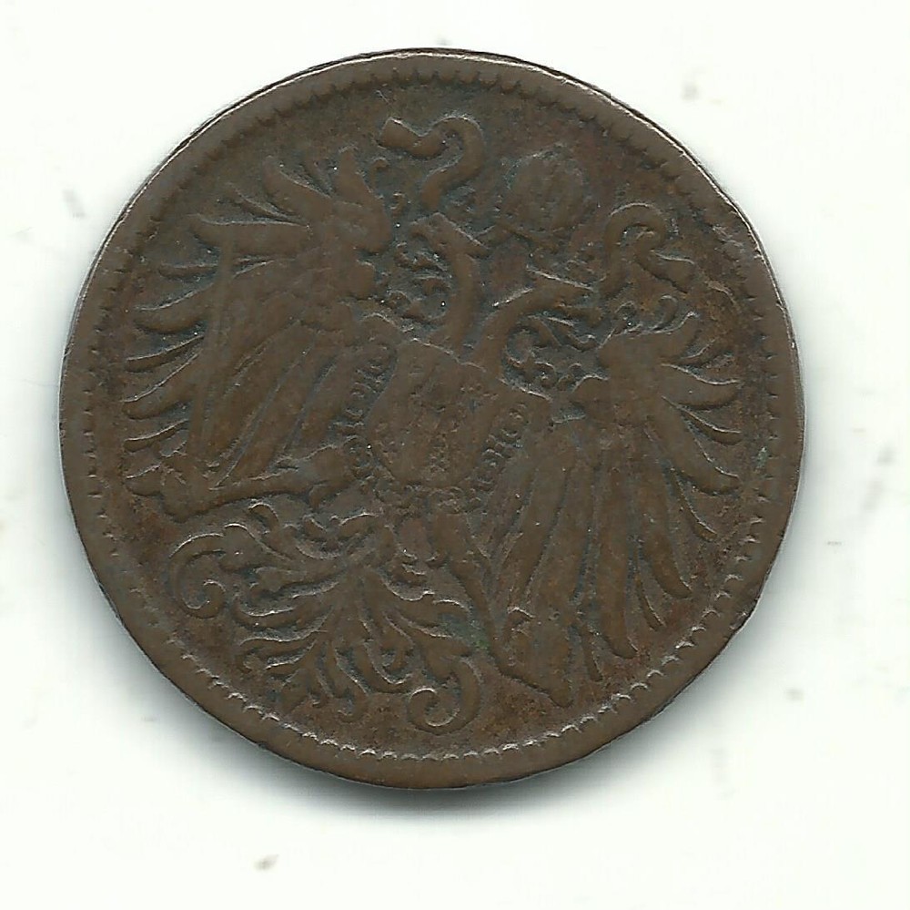 HIGHER GRADE 1903 AUSTRIA 2 HELLER COIN-DEC175