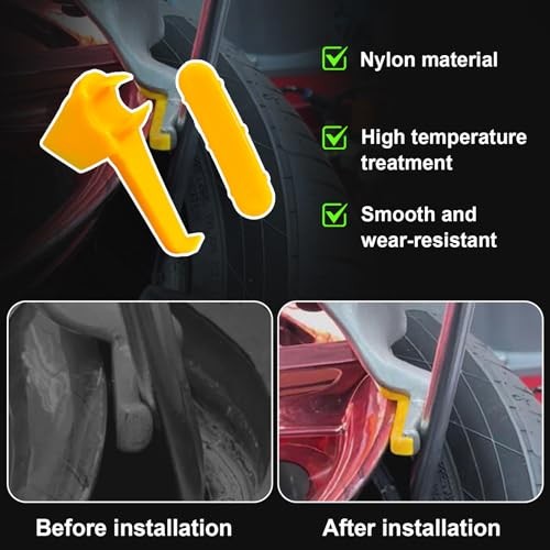 6 Sets Car Tire Changer Plastic Insert, Wheel Rim Edge Protector Tool