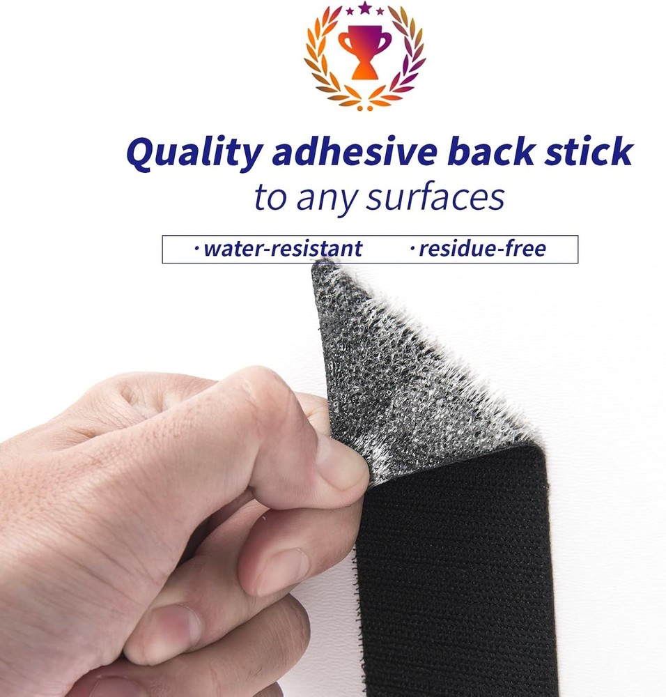 4ft x 1 in. Hook and Loop Rolls Sticky Back, Double-Sided Command Adhesive St...