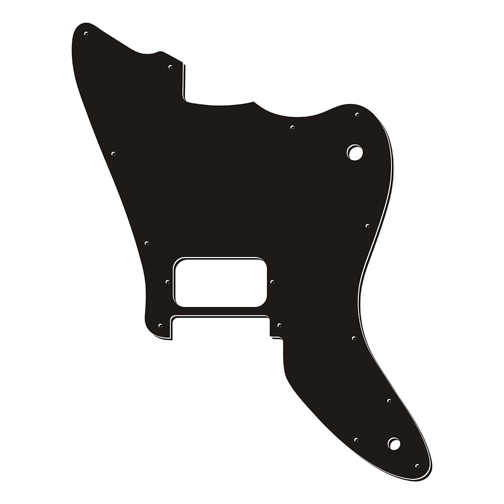 For US Custom Squier  2008 Jagmaster Guitar Pickguards Scratch Plate Black