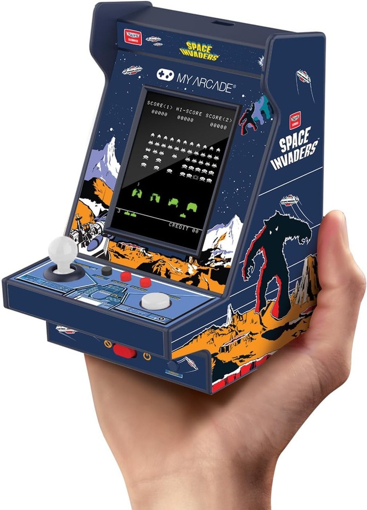 Space Invaders Nano Player Pro-4.8 Fully Playable Portable Mini Arcade Machine,