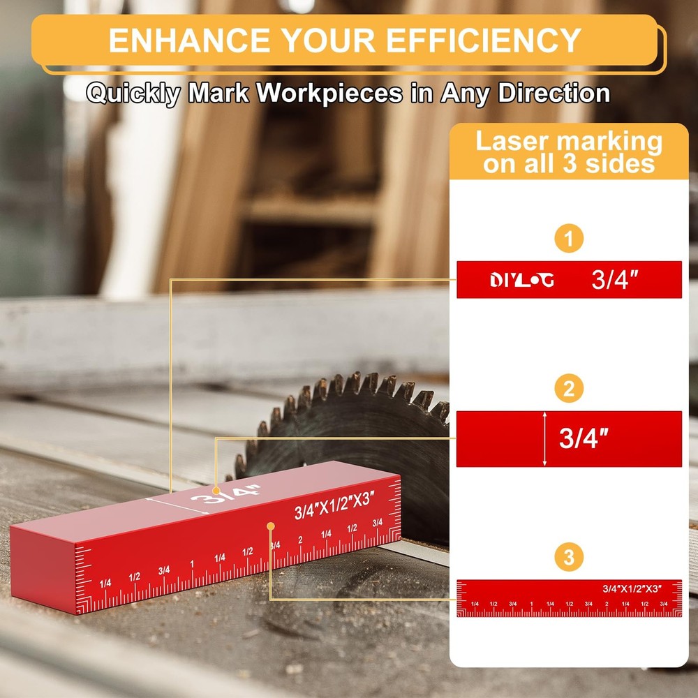 Setup Blocks Woodworking, Setup Blocks Height Gauge Set, 16 PCS Setup Blocks ...