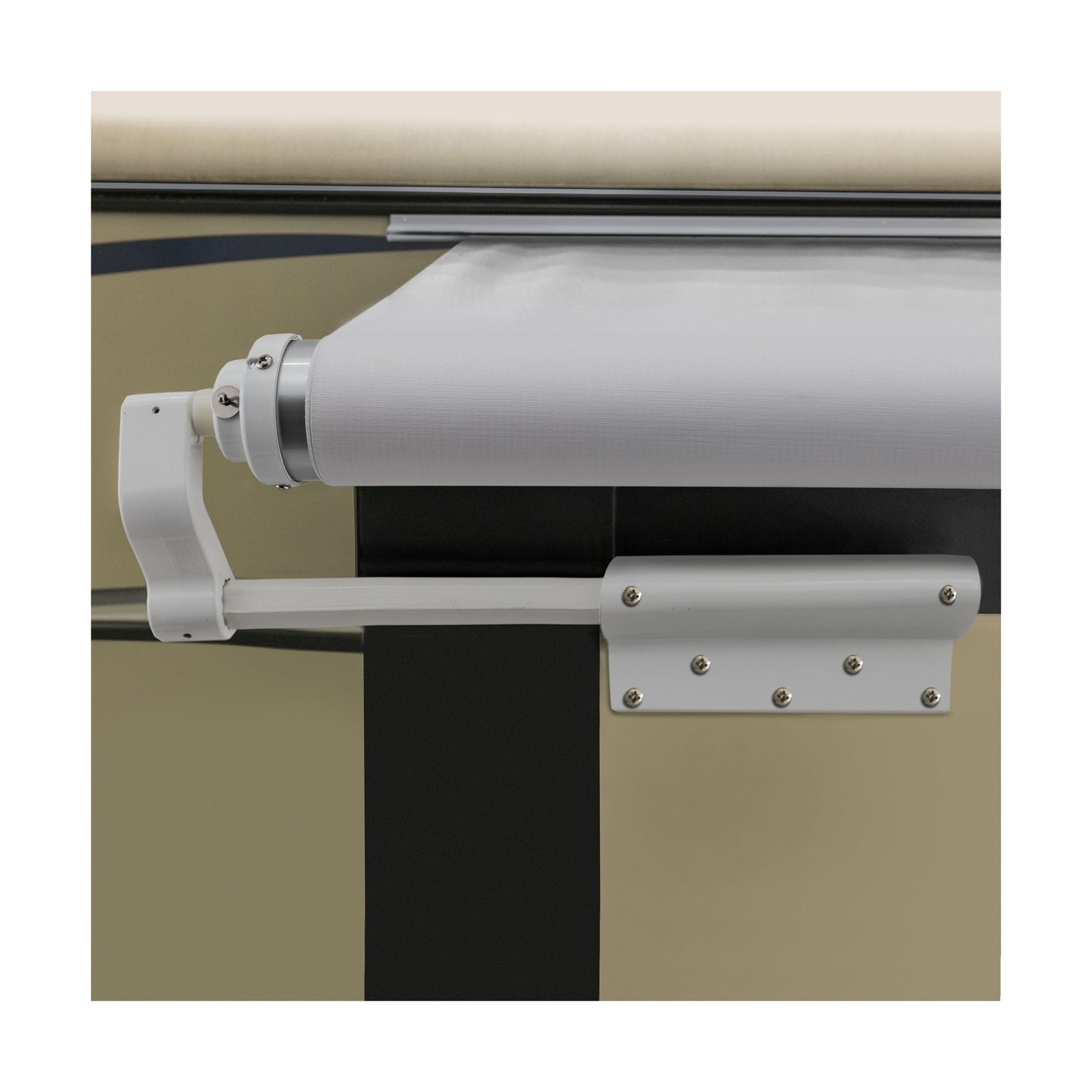 RecPro RV Slide Out Awning Kit | RV Slide Topper | Frame and Fabric (13', Whi...