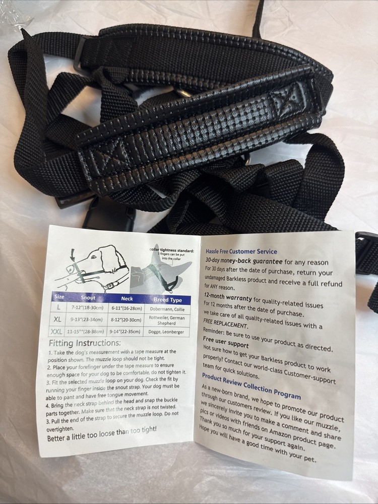Barkless Muzzle For Dogs