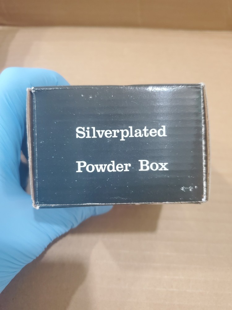 Davco Silver Ltd. Silver plated Powder Box