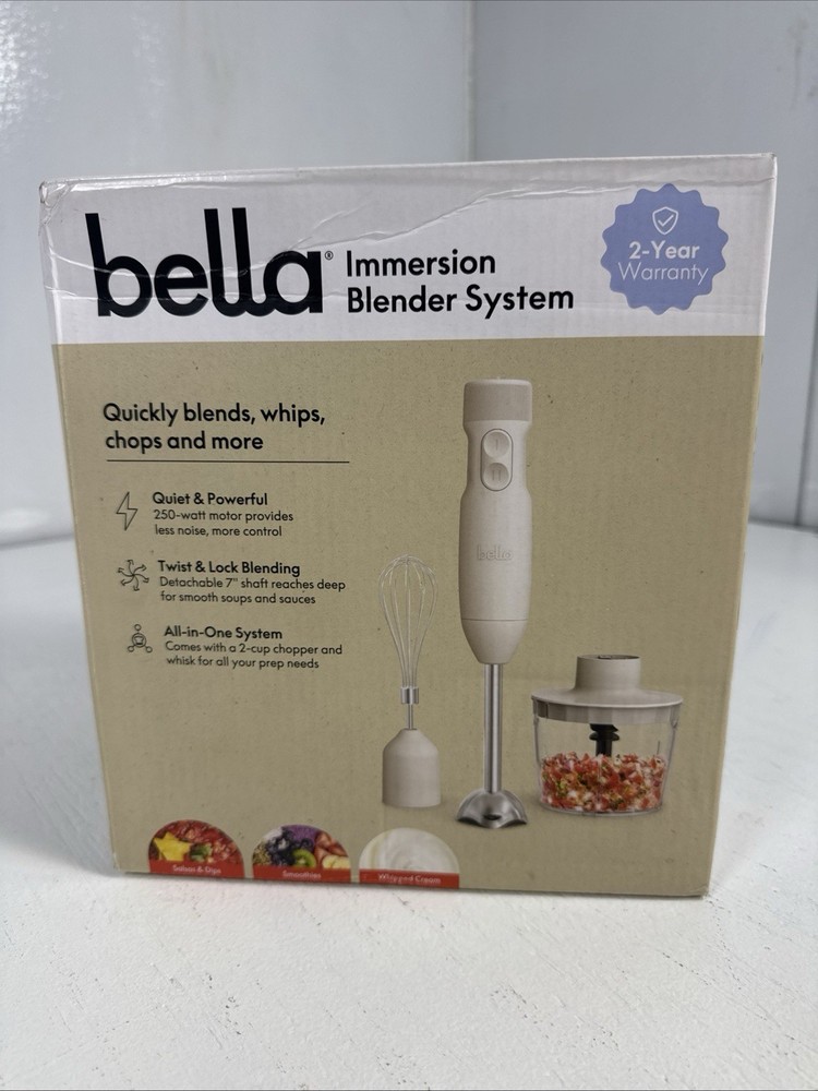 Bella 4-in-1 Compact Immersion Blender System with 250w Motor