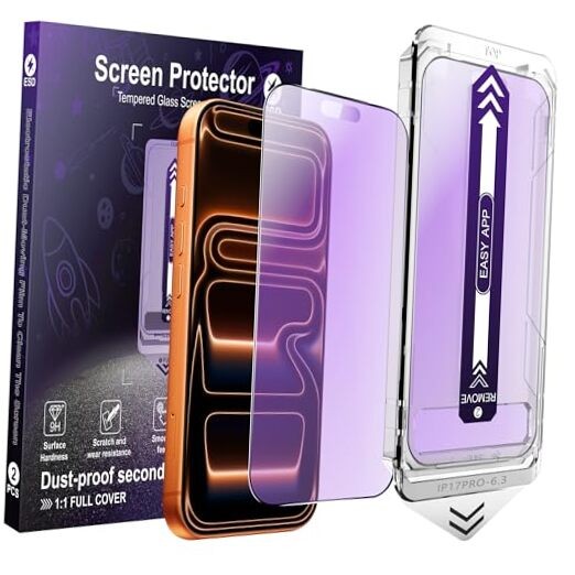 2-Pack Matte Screen Protector for iPhone 17 Pro Anti Blue Light Matte [2-Pack]