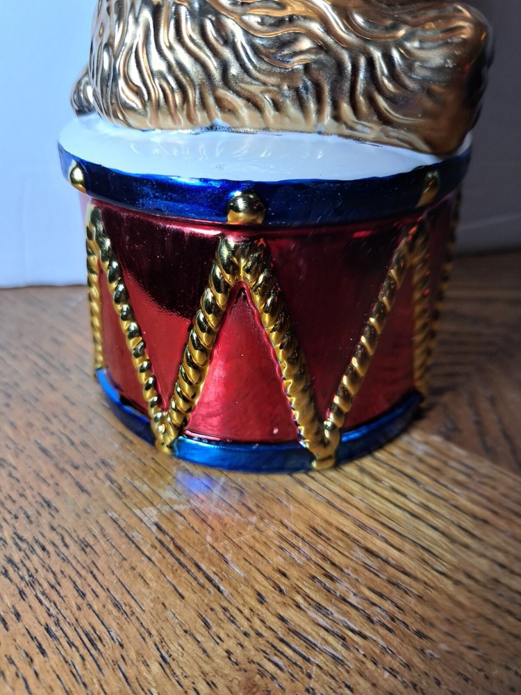 CHRISTOPHER RADKO BEAR ON DRUM TRINKET BOX