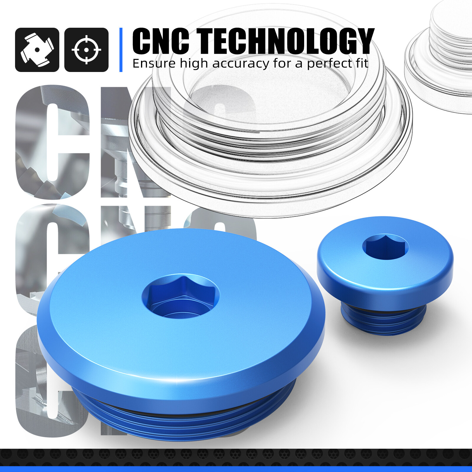 Crankcase Cover Plug Cap For Yamaha GRIZZLY 550 700 RAPTOR 700R RHINO 700 ATV