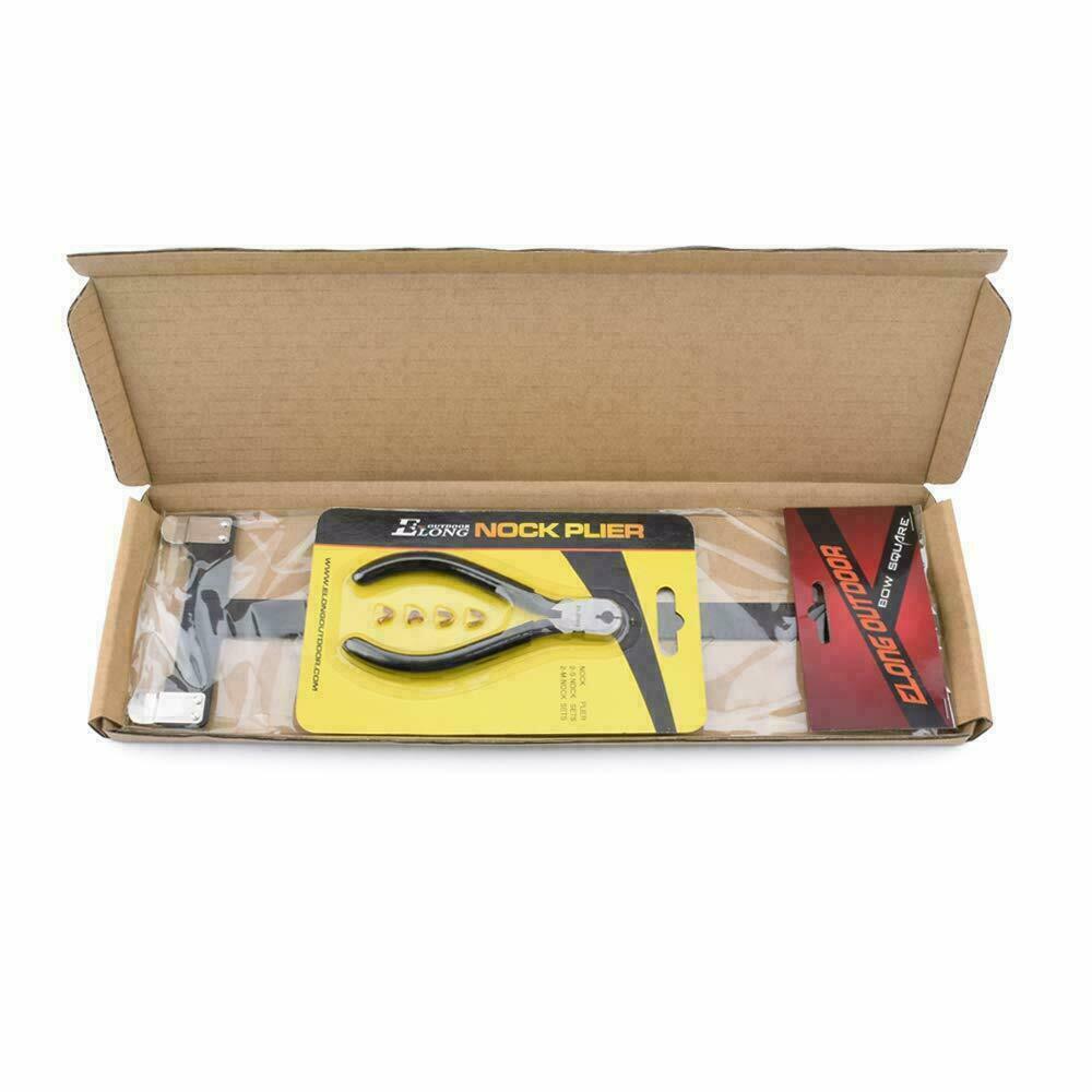 Archery T Shape Bow Square Ruler+ String Nocking Points Pliers Strings Knock Set