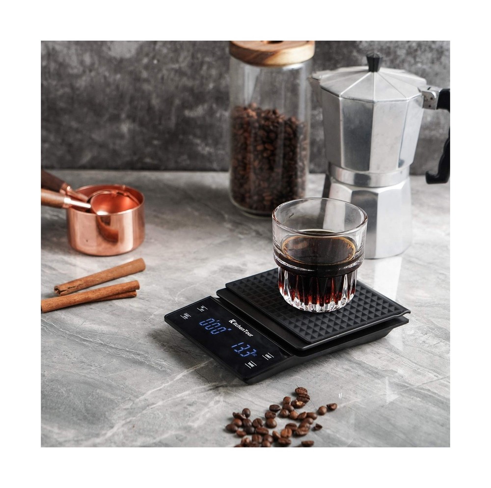 KitchenTour Coffee Scale with Timer 3kg/0.1g High Precision Pour Ov... Fast Ship