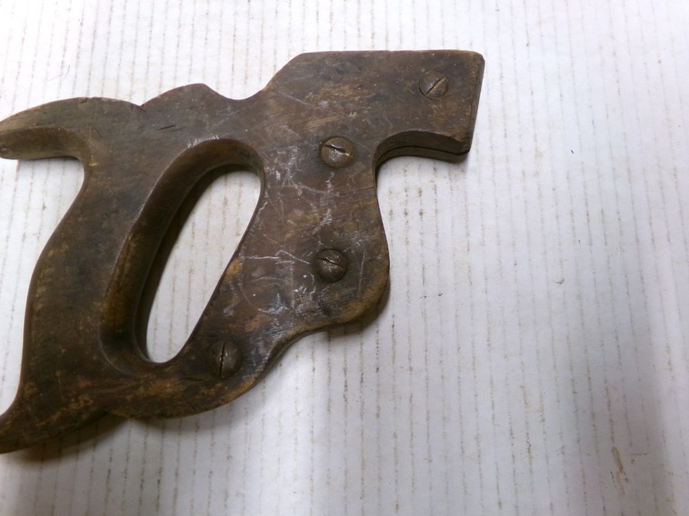 Warranted Superior Vintage Hand Saw Handle Woodworking Tool