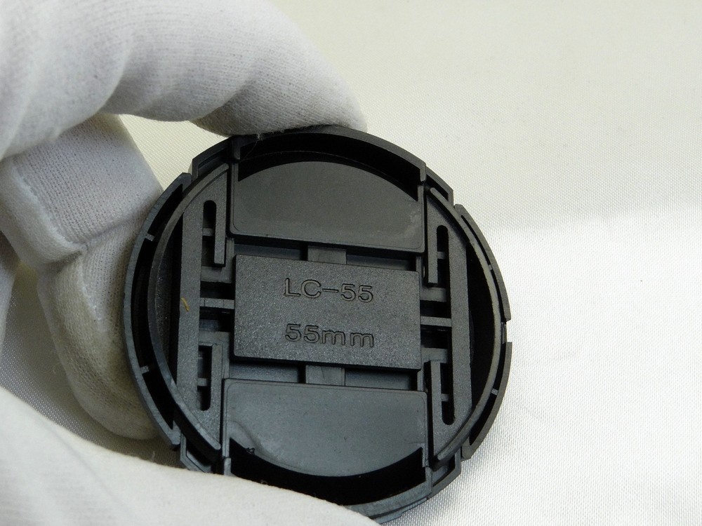 LC-55 55mm Lens Front Cap Snap on type generic Black plastic