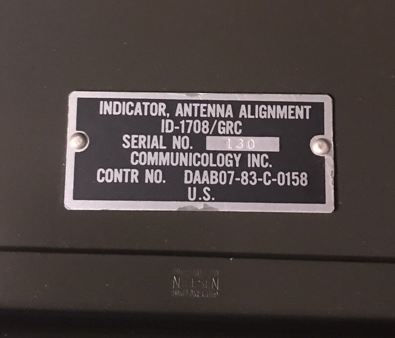 Vintage Military Indicator Antenna Alignment Box
