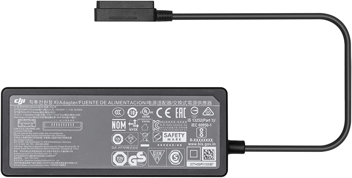 GENUINE DJI Mavic Air 2/2S Original Battery Charger Power Adapter with AC Cord