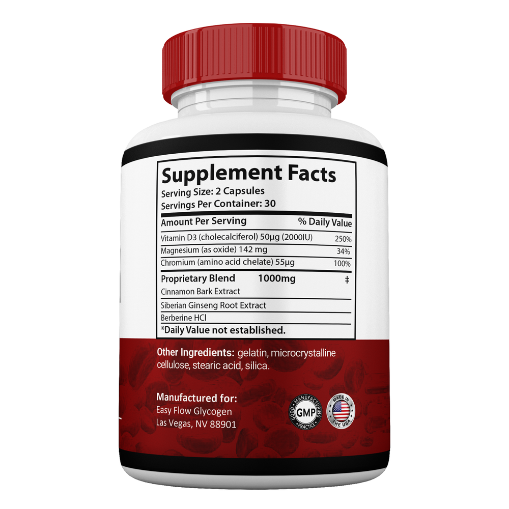 EasyFlow Glycogen Support Pills, Easy Flow Capsules Blood Support (3 Pack)