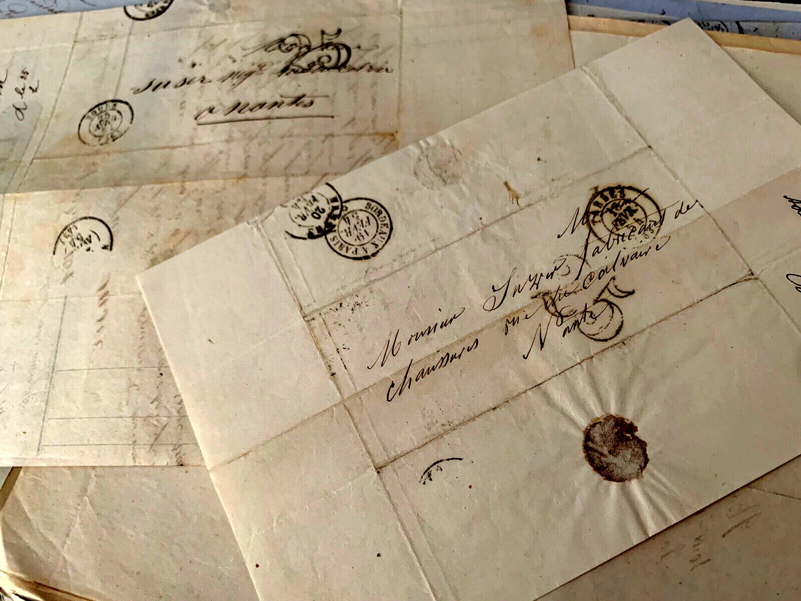 ANTIQUE LETTER 1800s