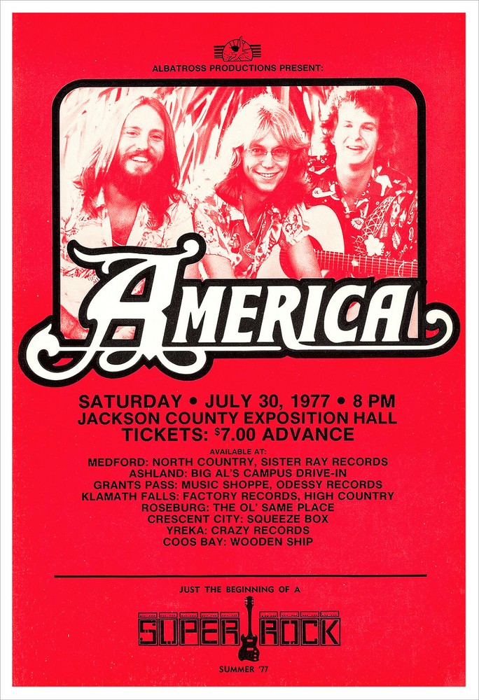 America concert poster print