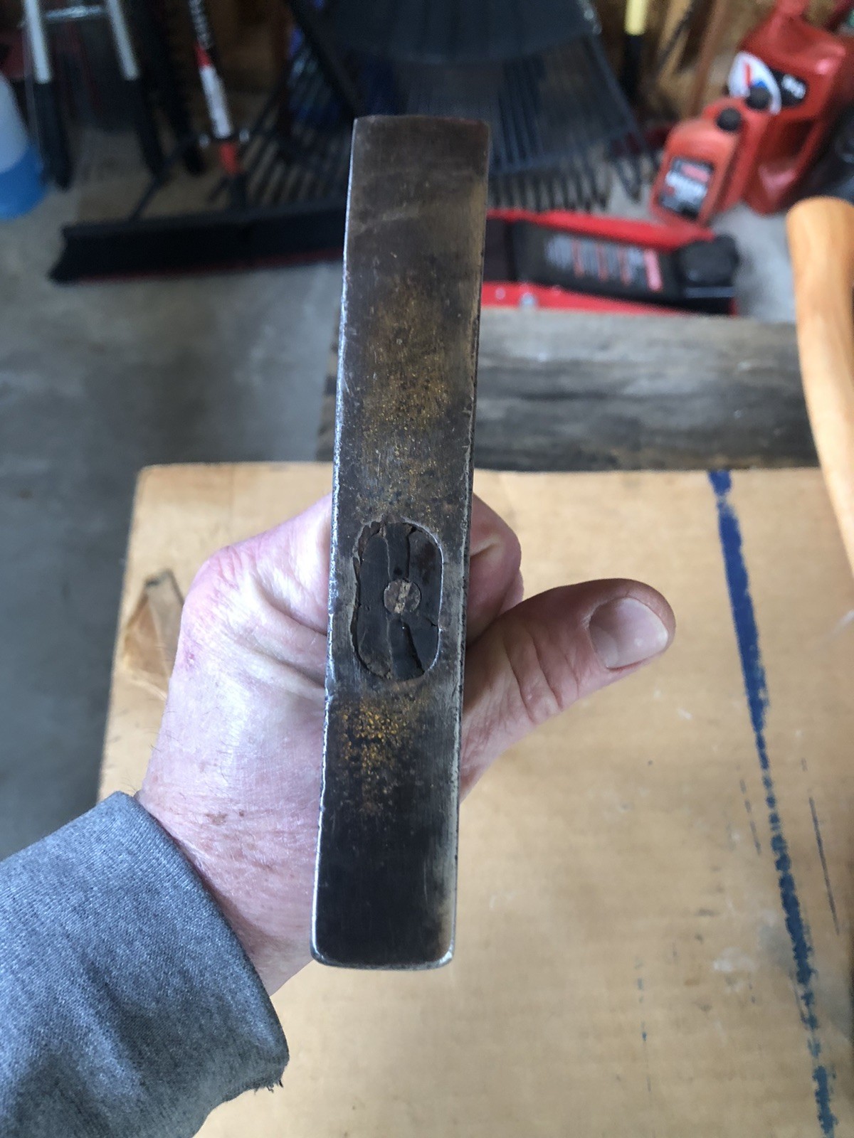 Vintage PLUMB 24 OZ BRICK LAYER MASONRY Hammer With Original Handle #580