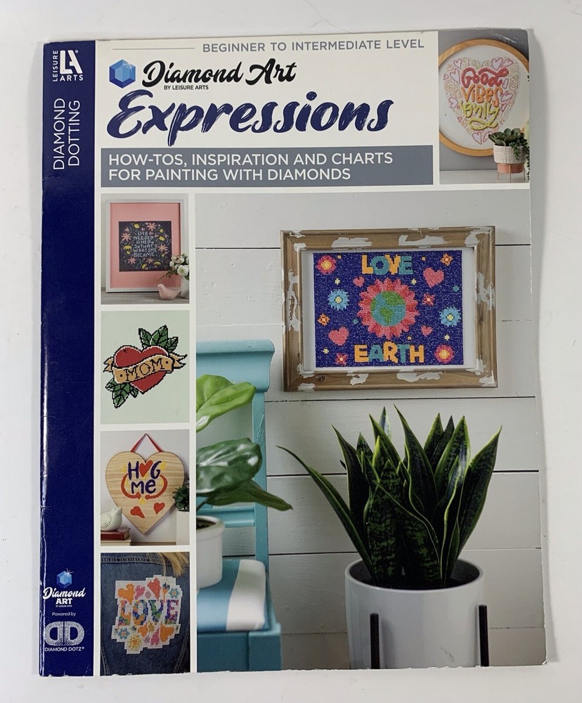 Diamond Dotting Art Expressions Pattern Book Beginner Intermediate Leisure Arts