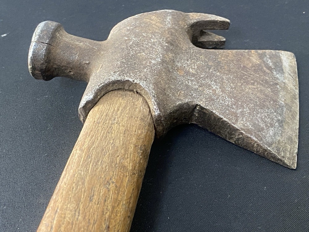 Vintage Soviet small camping hatchet. Hatchet with a hamm