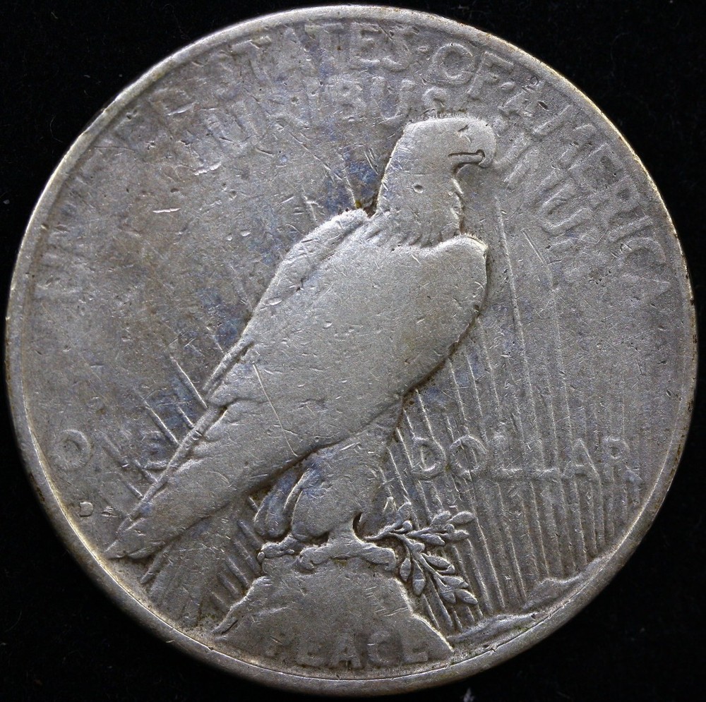 1934-D $1 PEACE SILVER DOLLAR XF #X6