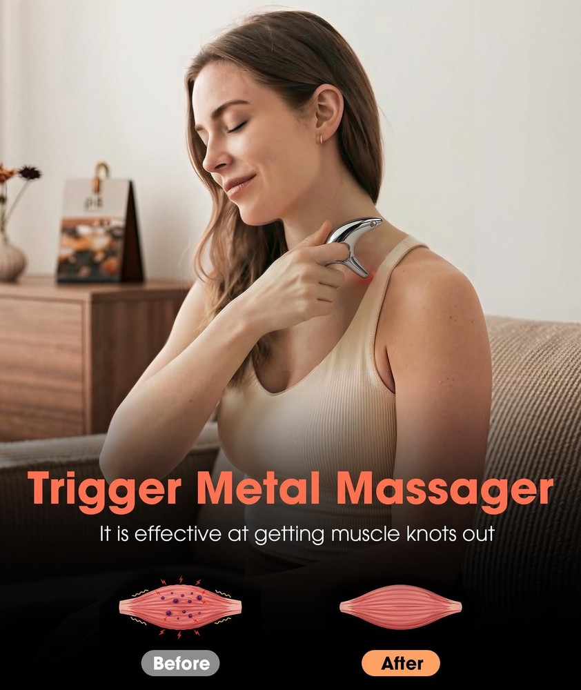 Gua Sha Trigger Point Massage Tool, Deep Tissue Massage Tools, Muscle Knots R...