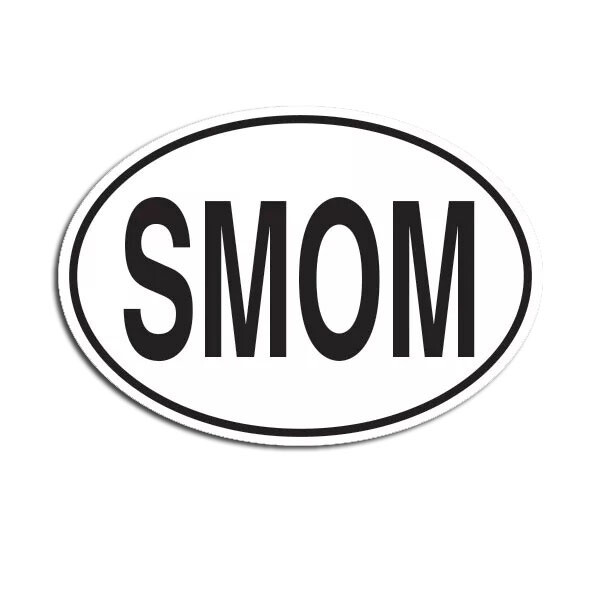 SMOM Malta Country Code Oval Sticker Decal