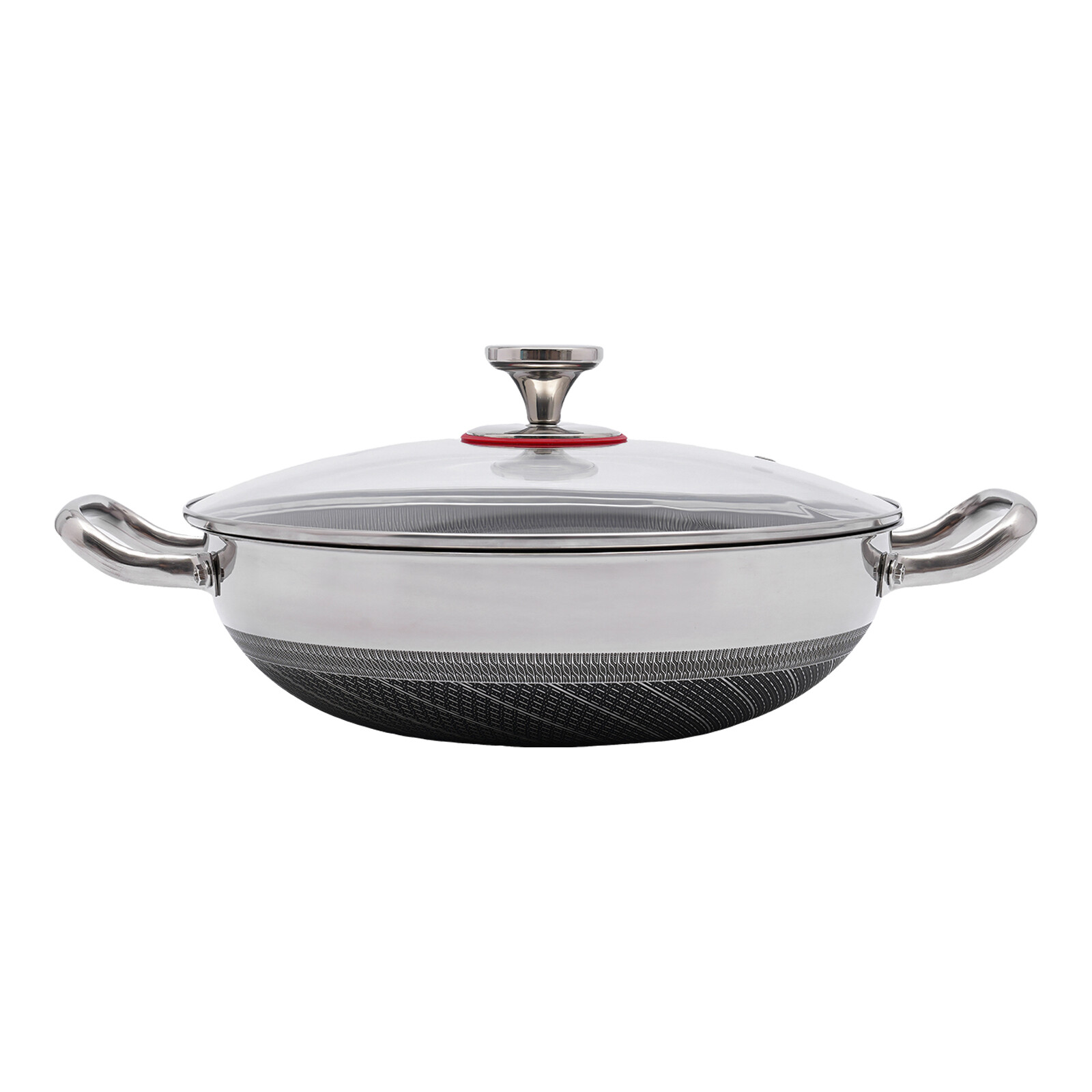 12-inch Stainless Steel Sauté Pan Skillet Non-stick Frying Pan With Lid