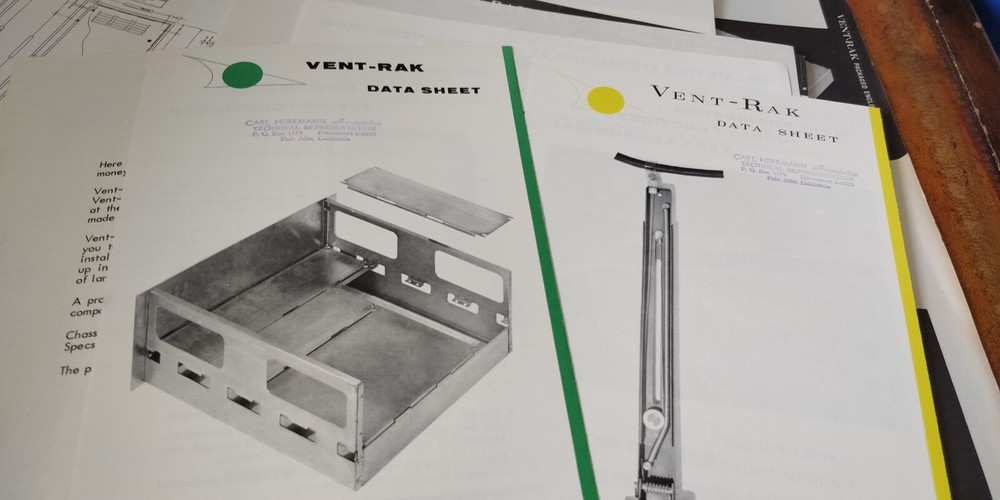 1950s Vent RaK Inc ~ Catalog / Data Sheets ~ Electronic Enclosures Storage