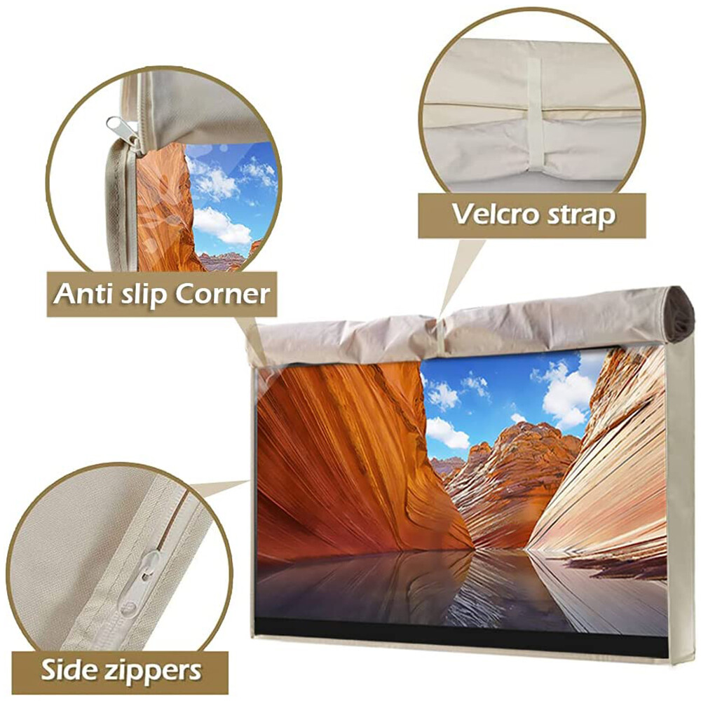 Outdoor TV Cover Fitted Waterproof Weatherproof Television Protector 30-65 inch